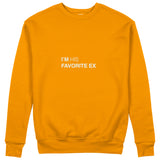 His Favorite Ex Sweatshirt - Turuncu - ön görünüm