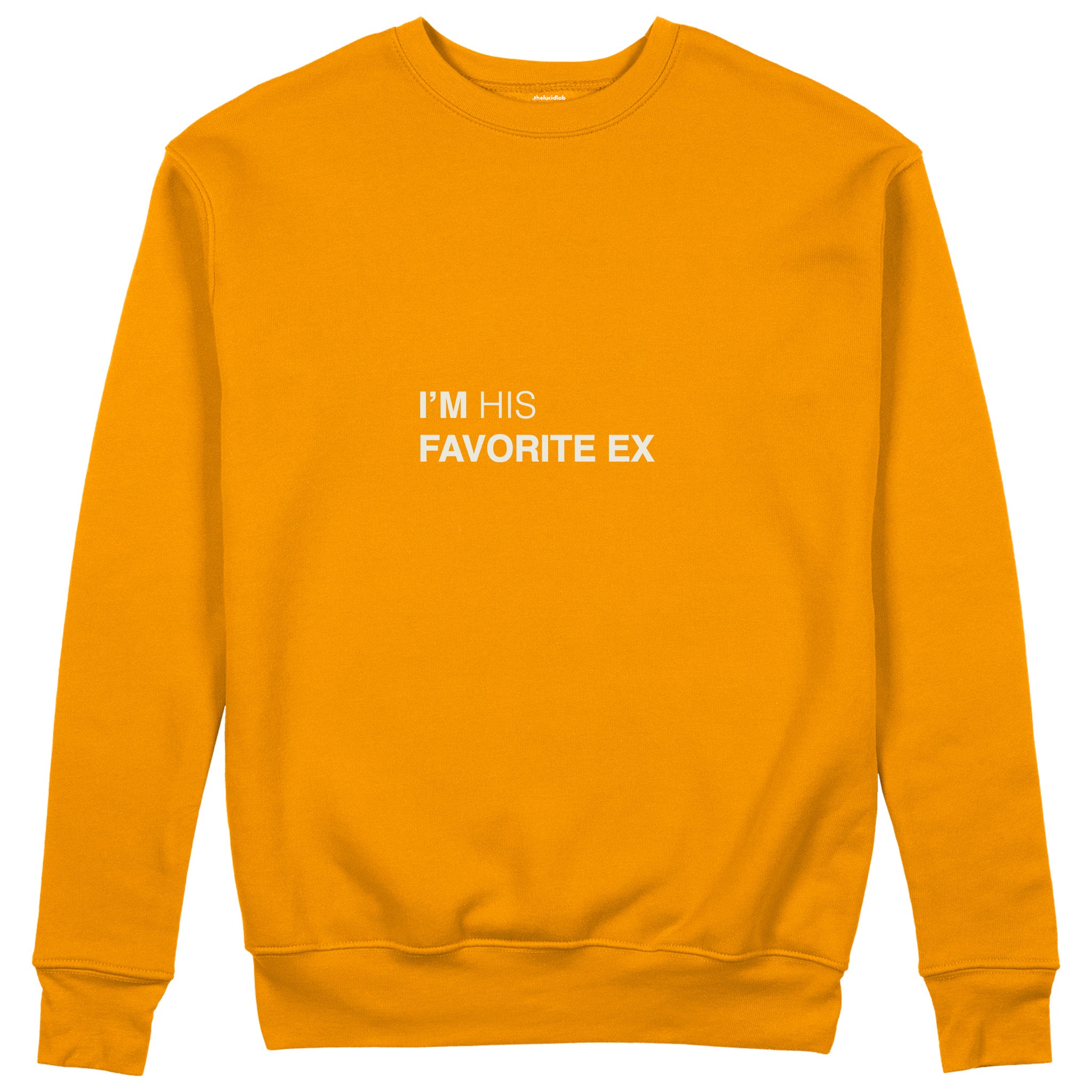 His Favorite Ex Sweatshirt - Turuncu - ön görünüm