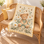 Honey Bear Garden Polar Bebek Battaniyesi — Çapraz görünüm