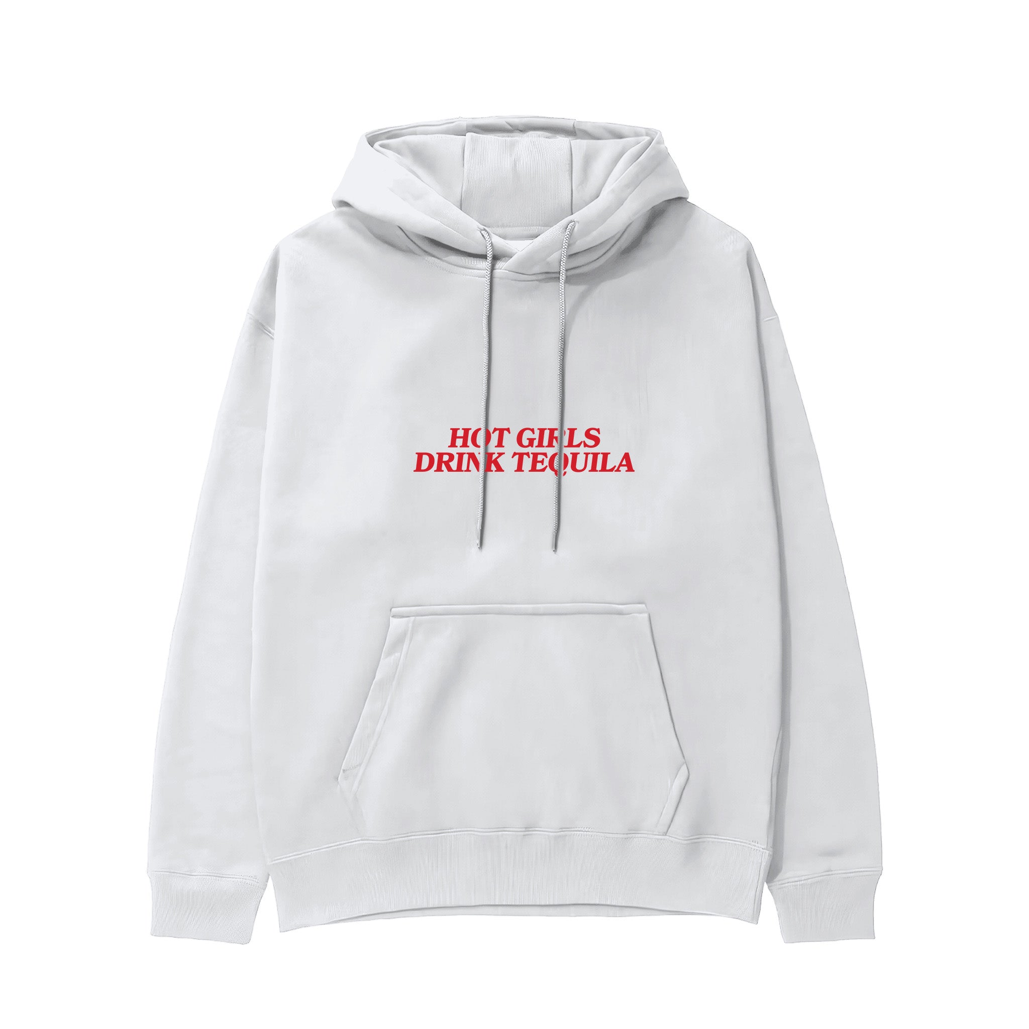 Hot Girls Drink Tequila Hoodie - Beyaz - ön görünüm
