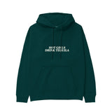 Hot Girls Drink Tequila Hoodie - Koyu Yeşil - ön görünüm