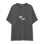 Hot Mess Oversize Tişört Antrasit Ön