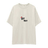 Hot Mess Oversize Tişört Ekru Ön