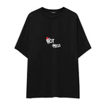 Hot Mess Oversize Tişört Siyah Ön