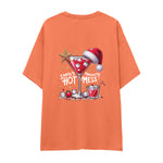 Hot Mess Oversize Tişört Somon Arka