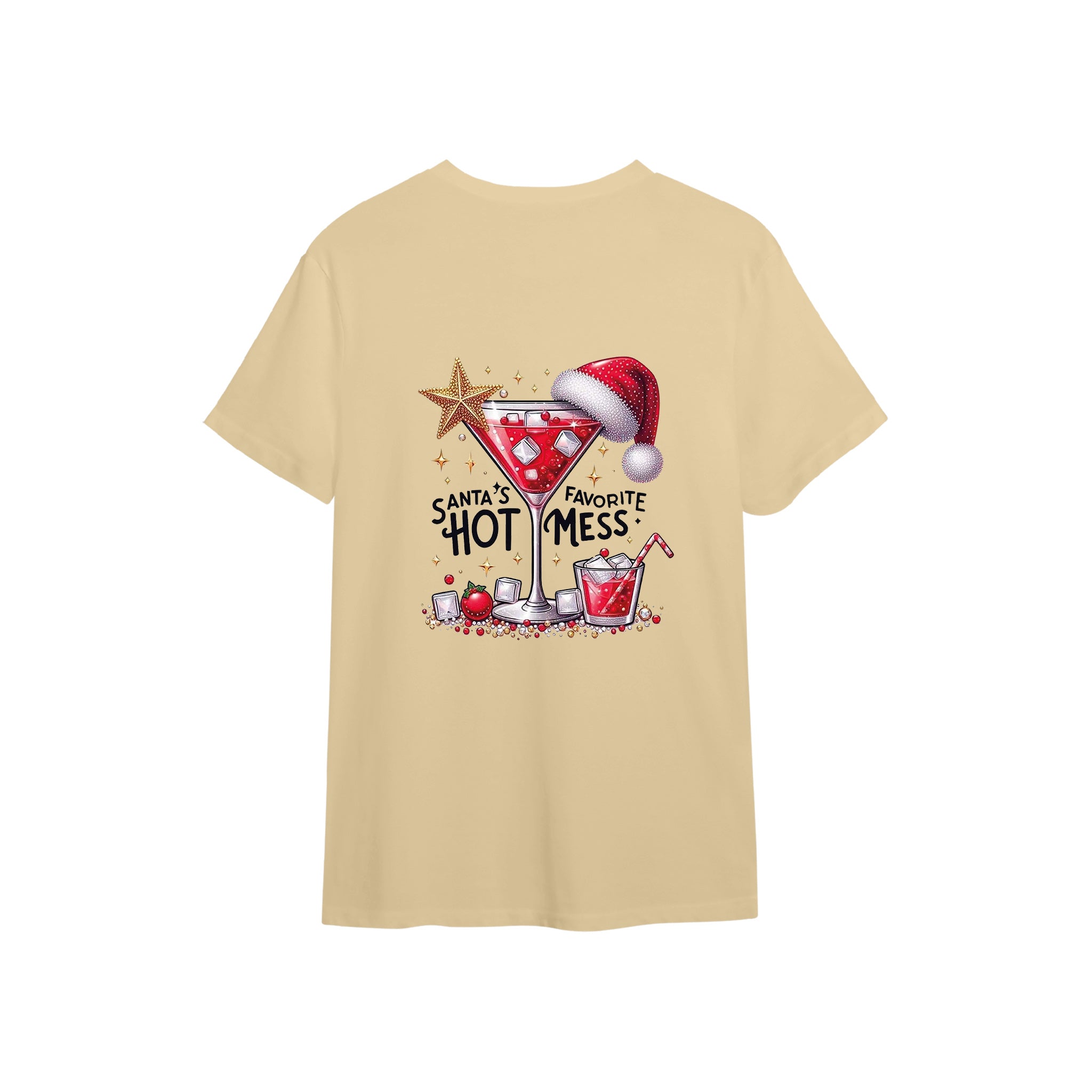 Hot Mess Tişört Krem Arka