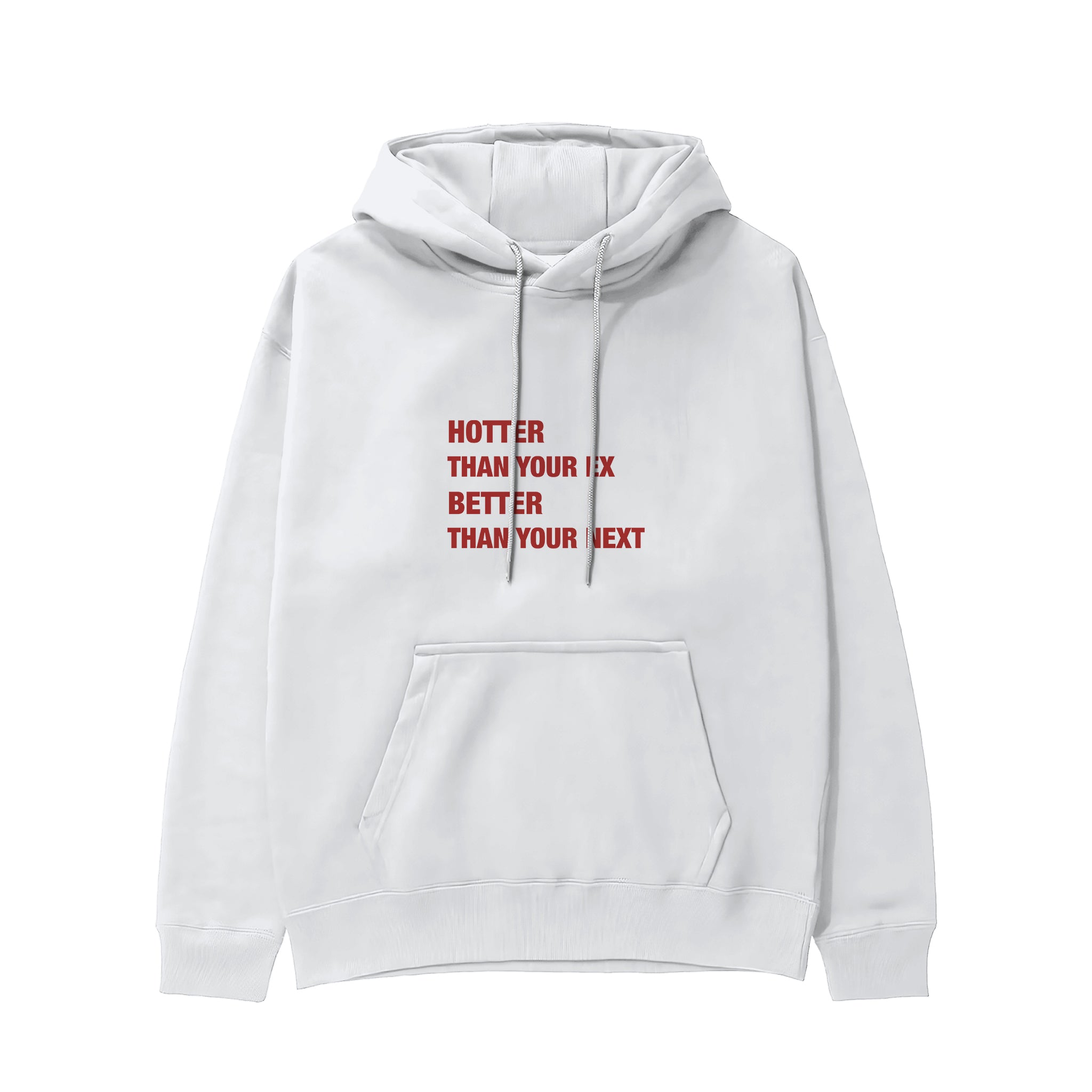 Hotter & Better Hoodie - Beyaz - ön görünüm