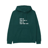 Hotter & Better Hoodie - Koyu Yeşil - ön görünüm
