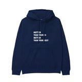 Hotter & Better Hoodie - Lacivert - ön görünüm
