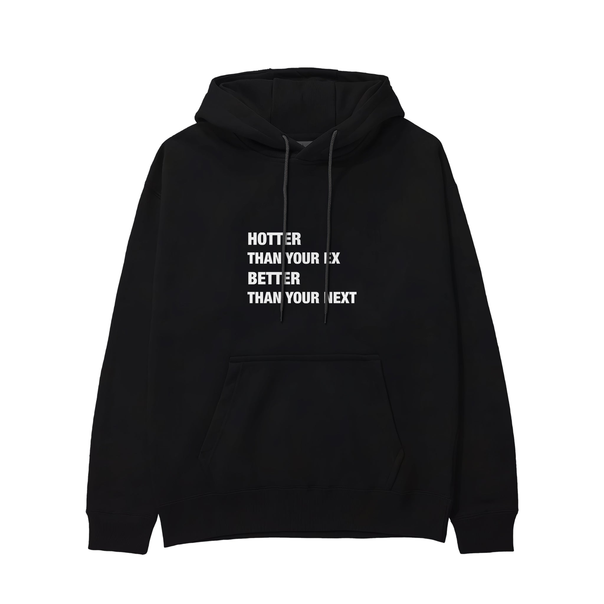 Hotter & Better Hoodie - Siyah - ön görünüm