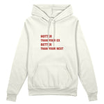 Hotter & Better Oversize Hoodie - Beyaz - ön görünüm
