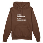 Hotter & Better Oversize Hoodie - Kahverengi - ön görünüm