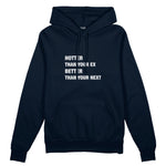 Hotter & Better Oversize Hoodie - Lacivert - ön görünüm