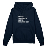 Hotter & Better Oversize Hoodie - Lacivert - ön görünüm