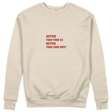 Hotter & Better Sweatshirt - Bej - ön görünüm