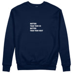Hotter & Better Sweatshirt - Lacivert - ön görünüm