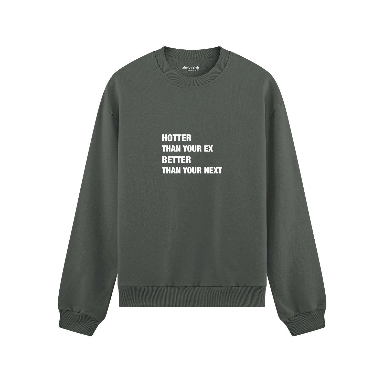 Hotter & Better Oversize Sweatshirt - Antrasit - ön görünüm