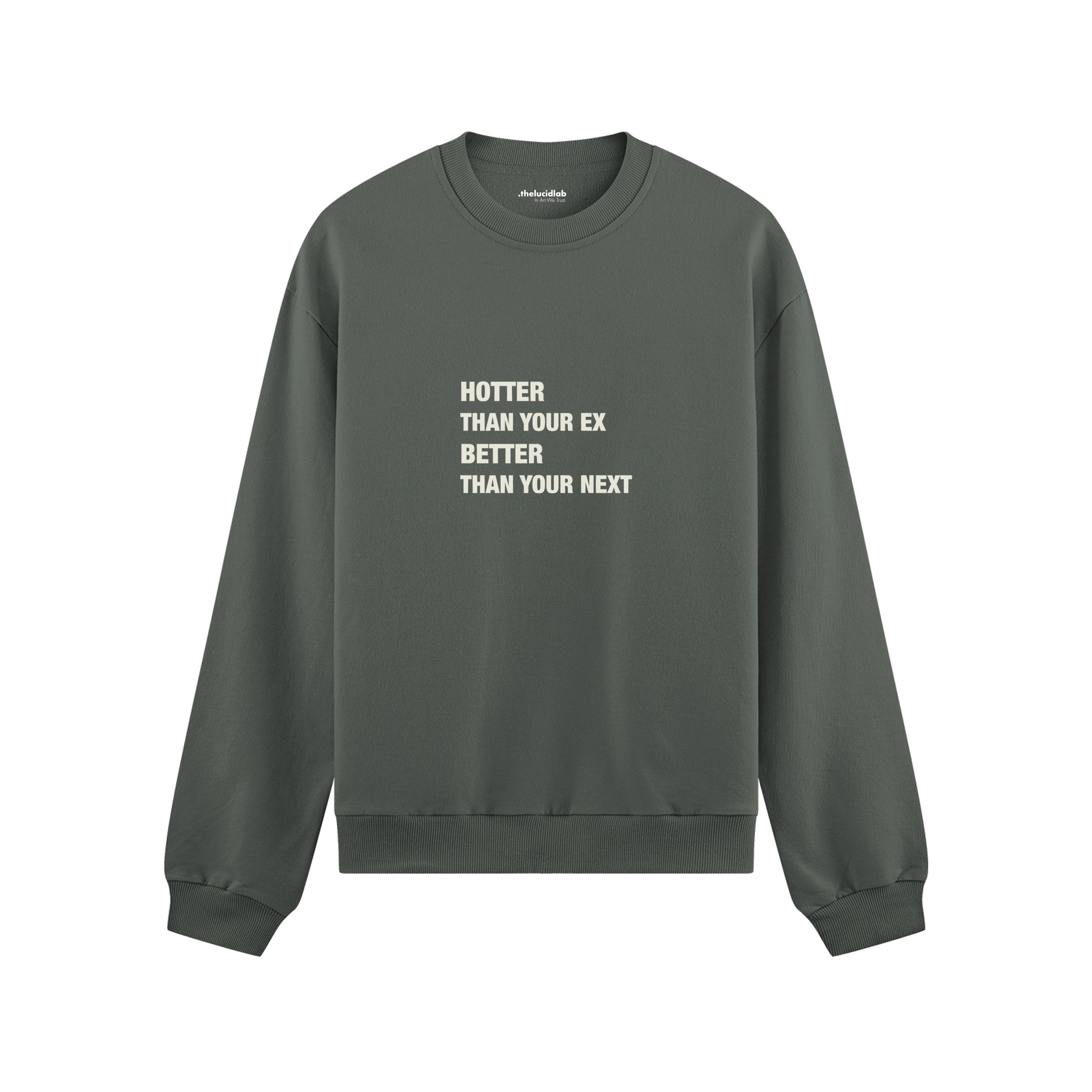 Hotter & Better Oversize Sweatshirt - Antrasit - ön görünüm
