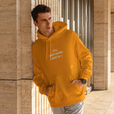 Tell Your Boobs Hoodie – Turuncu – model üzerinde ön görünüm