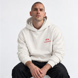 German Grand Prix – Nürburgring Grand Prix Hoodie – Beyaz – model üzerinde ön görünüm