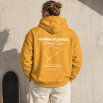 German Grand Prix – Nürburgring Grand Prix Hoodie – Turuncu – model üzerinde arka görünüm