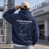 German Grand Prix – Nürburgring Grand Prix Hoodie – Lacivert – model üzerinde arka görünüm