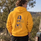 Catch Me By The Sea Hoodie – Turuncu – model üzerinde arka görünüm