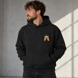 Lets Get Beers Tonight Hoodie – Siyah – model üzerinde ön görünüm
