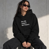 Buy Me Lingerie Oversize Hoodie – Siyah – model üzerinde ön görünüm