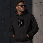 Michael Corleone Hoodie – Siyah – model üzerinde ön görünüm
