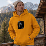 Michael Corleone Hoodie – Turuncu – model üzerinde ön görünüm