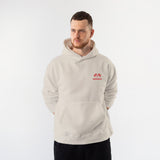 Monaco Grand Prix Hoodie – Krem – model üzerinde ön görünüm