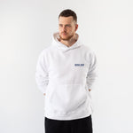 Summer Is Cool If You're Rich Hoodie – Beyaz – model üzerinde ön görünüm
