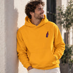 Pasta Sex Wine Hoodie – Turuncu – model üzerinde ön görünüm