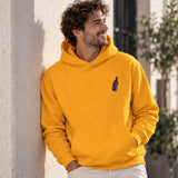 Pasta Sex Wine Hoodie – Turuncu – model üzerinde ön görünüm