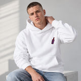 Pasta Sex Wine Hoodie – Beyaz – model üzerinde ön görünüm