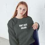 Sailor Oversize Sweatshirt – Antrasit – model üzerinde ön görünüm