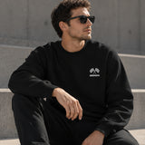 Monza Grand Prix Oversize Sweatshirt – Siyah – model üzerinde ön görünüm