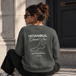 Türkiye Grand Prix Oversize Sweatshirt – Antrasit – model üzerinde arka görünüm