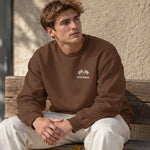 Türkiye Grand Prix Oversize Sweatshirt – Kahverengi – model üzerinde ön görünüm