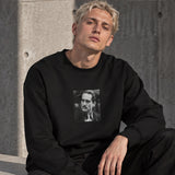 Vito Corleone Oversize Sweatshirt – Siyah – model üzerinde ön görünüm