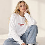 My Prime Era Oversize Sweatshirt – Beyaz – model üzerinde ön görünüm