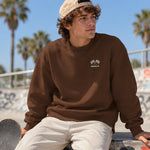 Imola Grand Prix Oversize Sweatshirt – Kahverengi – model üzerinde ön görünüm