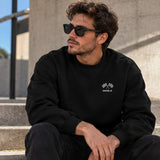 Imola Grand Prix Oversize Sweatshirt – Siyah – model üzerinde ön görünüm
