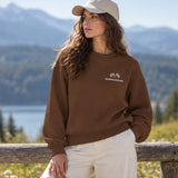 German Grand Prix – Nürburgring Grand Prix Oversize Sweatshirt – Kahverengi – model üzerinde ön görünüm
