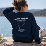German Grand Prix – Nürburgring Grand Prix Oversize Sweatshirt – Lacivert – model üzerinde arka görünüm