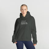 I Like Expensive Shit Oversize Hoodie – Antrasit – model üzerinde ön görünüm