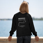 Monaco Grand Prix Oversize Sweatshirt – Siyah – model üzerinde arka görünüm