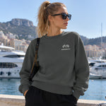 Monaco Grand Prix Oversize Sweatshirt – Antrasit – model üzerinde ön görünüm