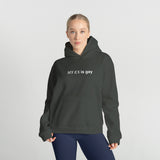 My Ex Is Gay Oversize Hoodie – Antrasit – model üzerinde ön görünüm